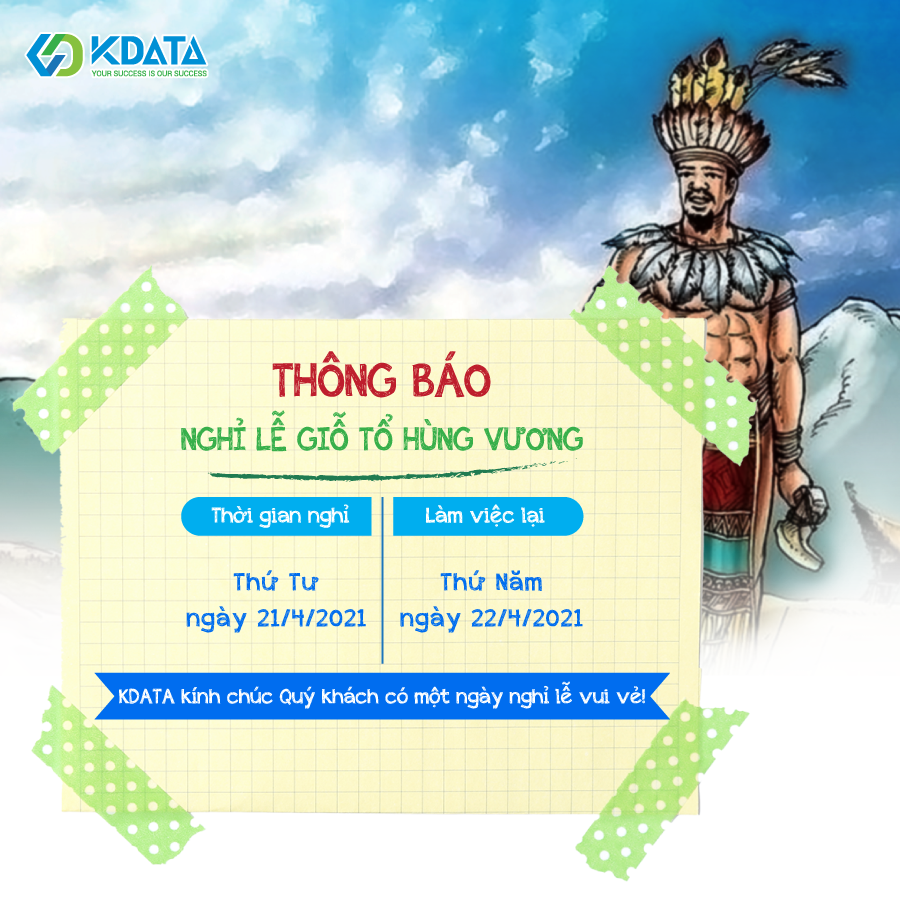 Thông báo nghỉ lễ Giỗ tổ Hùng Vương